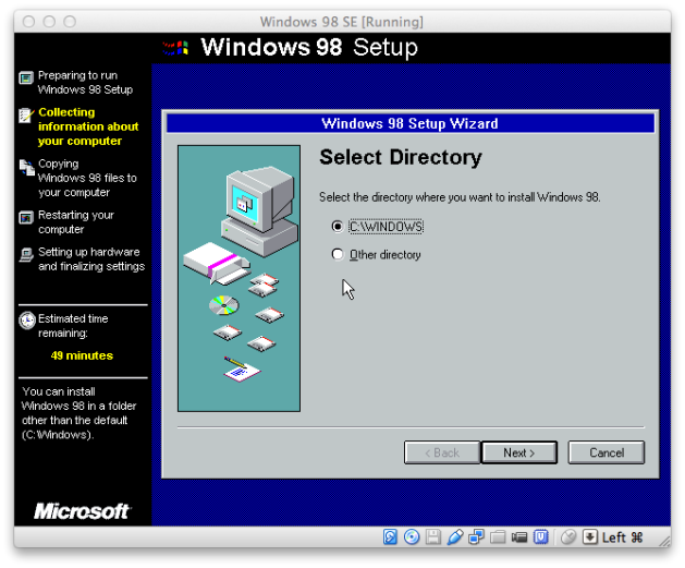 Windows 98 SE Setup